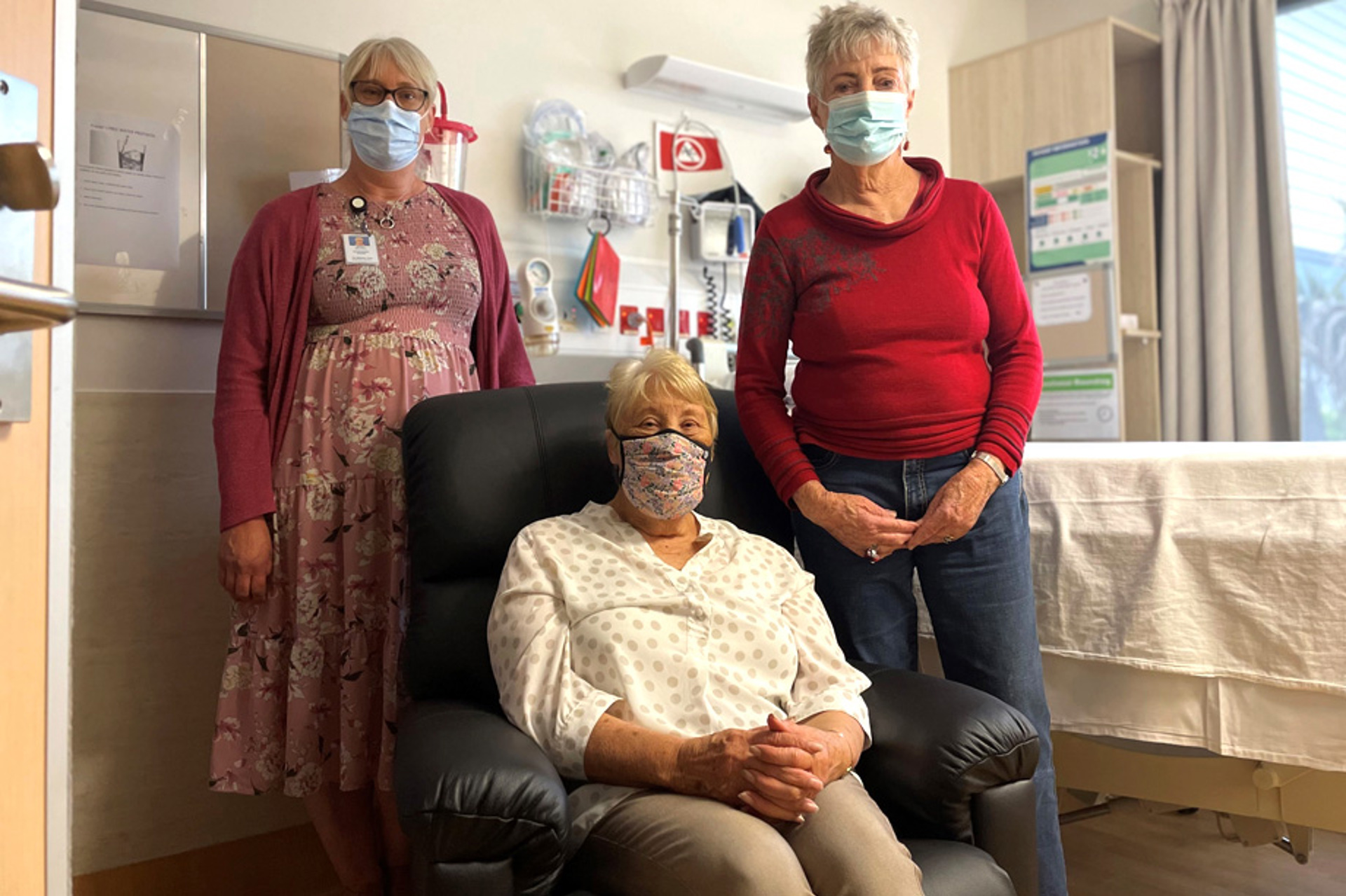 Donated chair comforts whānau at Whakatāne Hospital