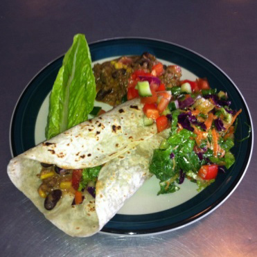 Mexican Beef Mince & Beans with Salad